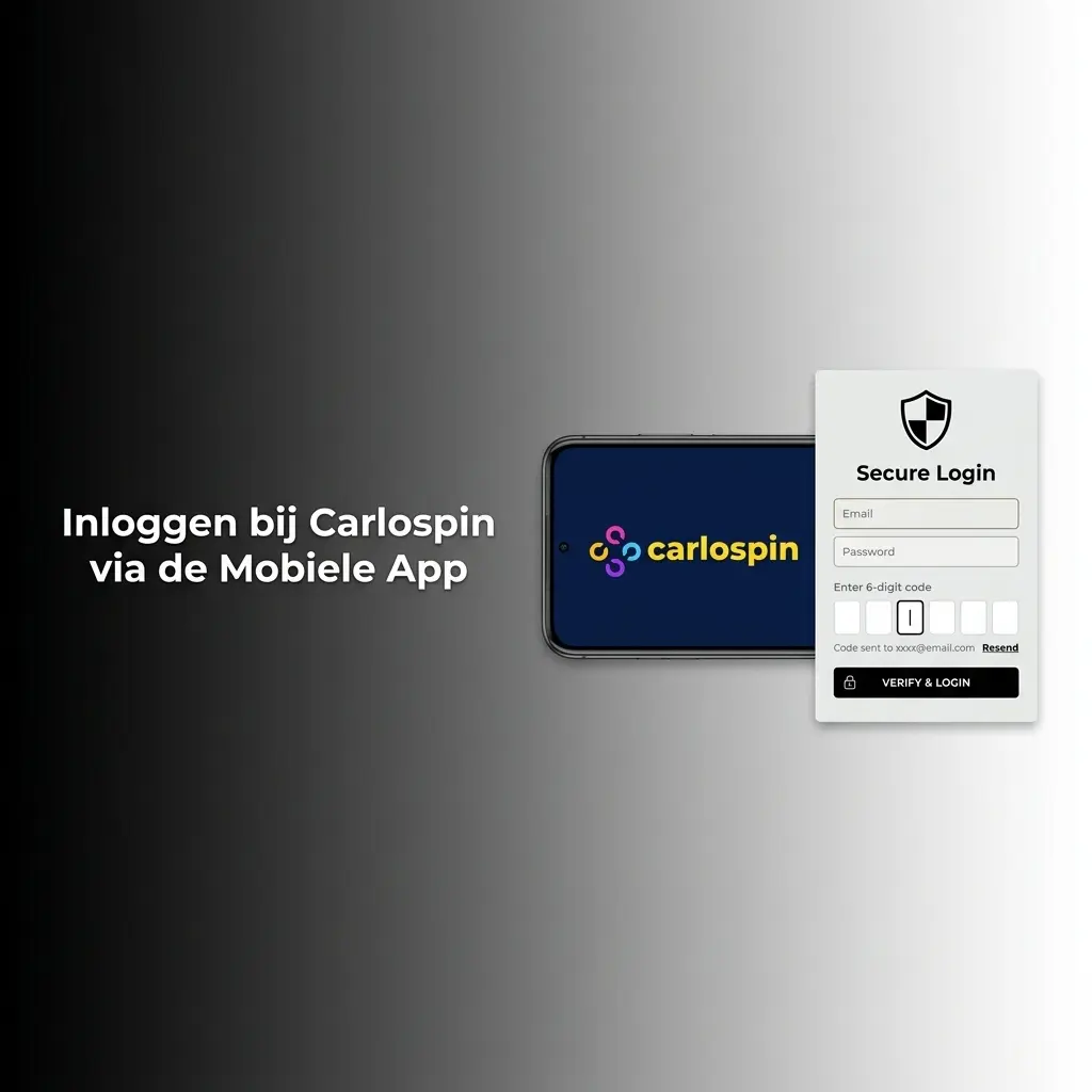 Inloggen bij Carlospin via de Mobiele App