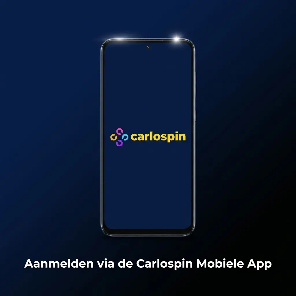 Aanmelden via de Carlospin Mobiele App