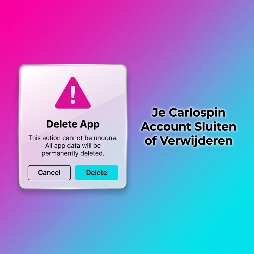 Je Carlospin Account Sluiten of Verwijderen